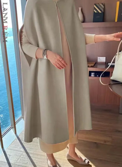 Women's Loose Wool Mid-Length Vest Coat