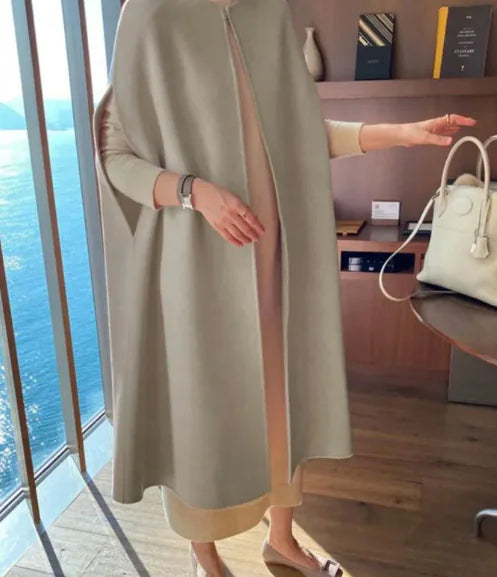 Women's Loose Wool Mid-Length Vest Coat